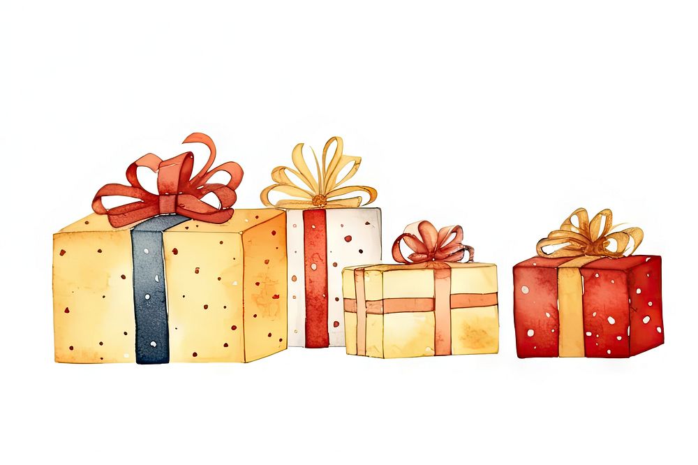 Present gift cute white background. AI generated Image by rawpixel.