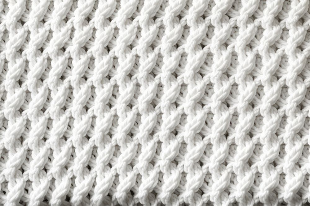Crochet Stitch texture crochet white backgrounds. AI generated Image by rawpixel.