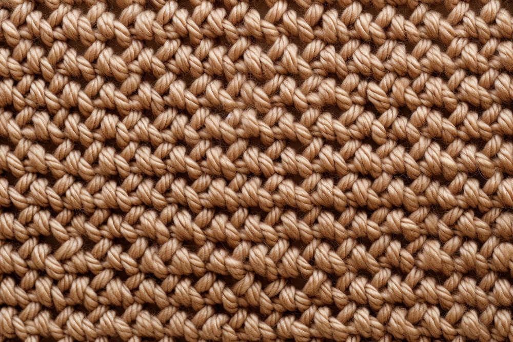 Ligh brown Crochet Stitch texture crochet woven backgrounds. AI generated Image by rawpixel.