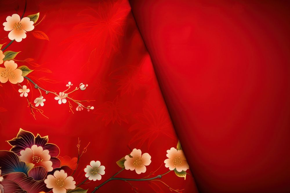Kimono backgrounds pattern flower. AI generated Image by rawpixel.