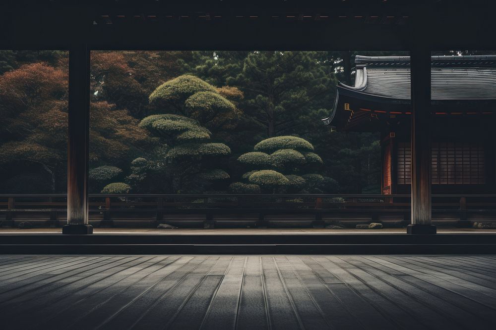 Kyoto temples architecture building tranquility. AI generated Image by rawpixel.