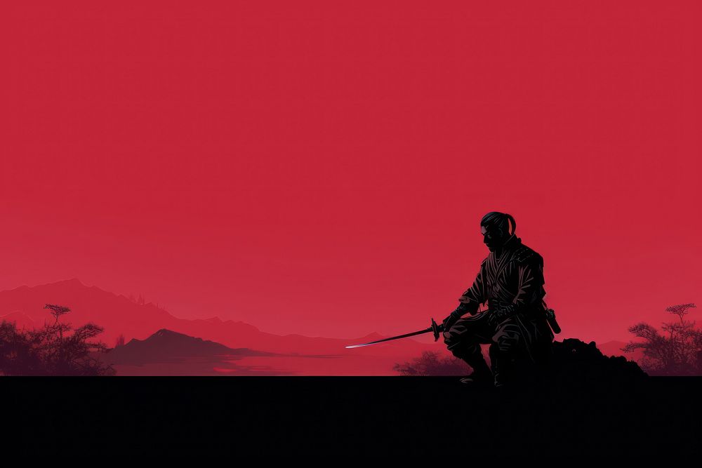 Samurai samurai weapon adult. AI generated Image by rawpixel.