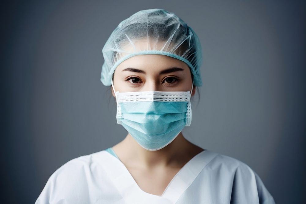 Nurse wearing medical mask surgeon doctor adult. AI generated Image by rawpixel.