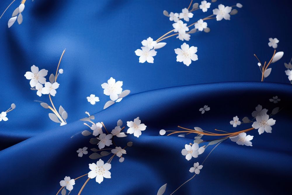Kimono pattern backgrounds blue decoration. AI generated Image by rawpixel.