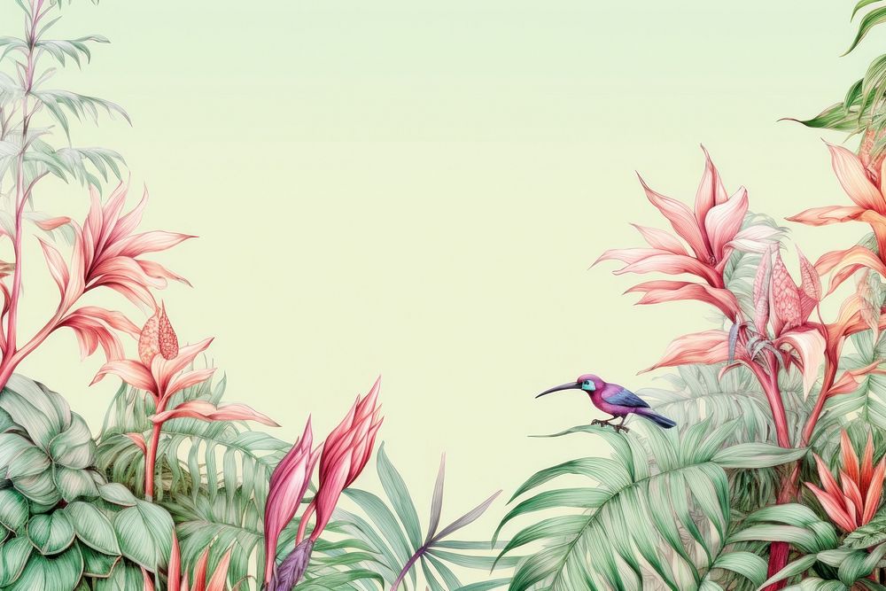 Humming birds plant backgrounds outdoors. AI generated Image by rawpixel.