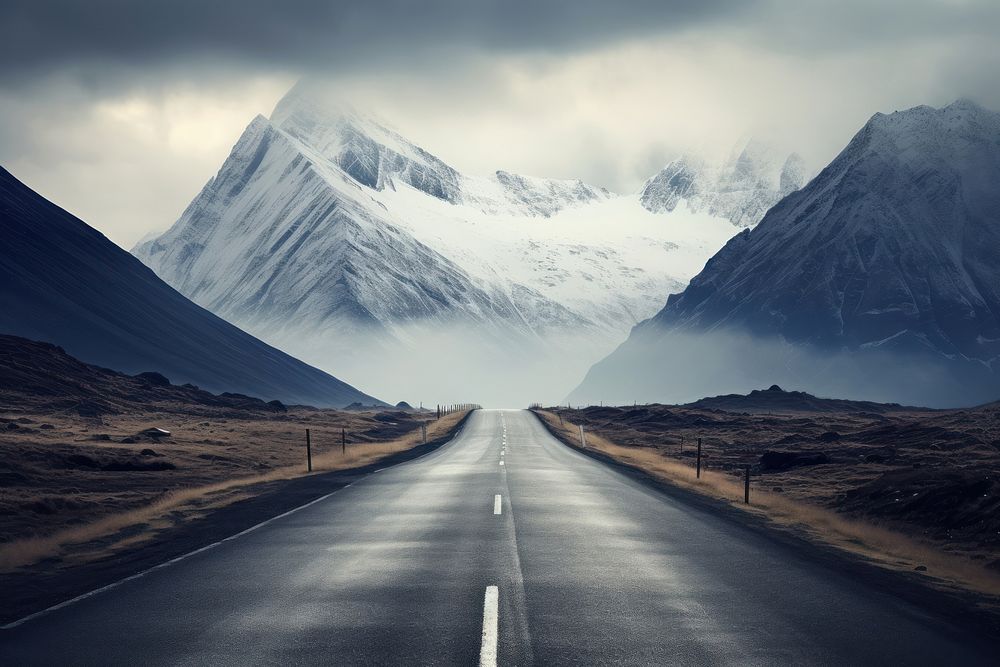Road background landscape outdoors highway. AI generated Image by rawpixel.