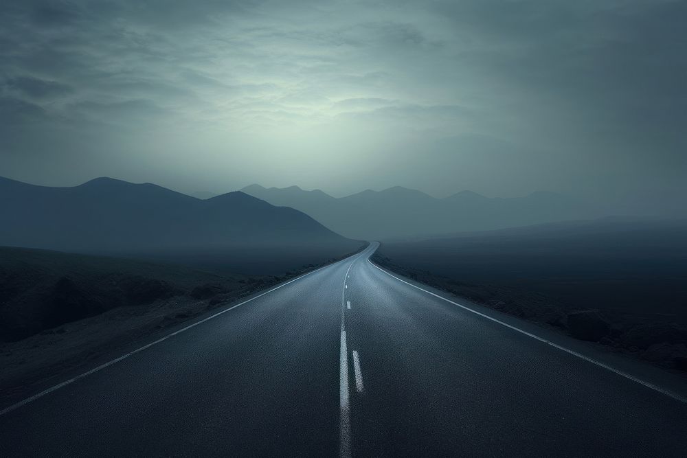 Road background horizon asphalt highway. AI generated Image by rawpixel.