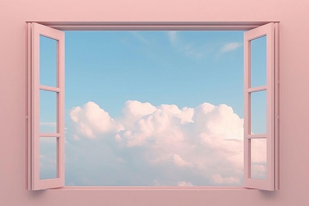 Sky window backgrounds nature cloud. AI generated Image by rawpixel.
