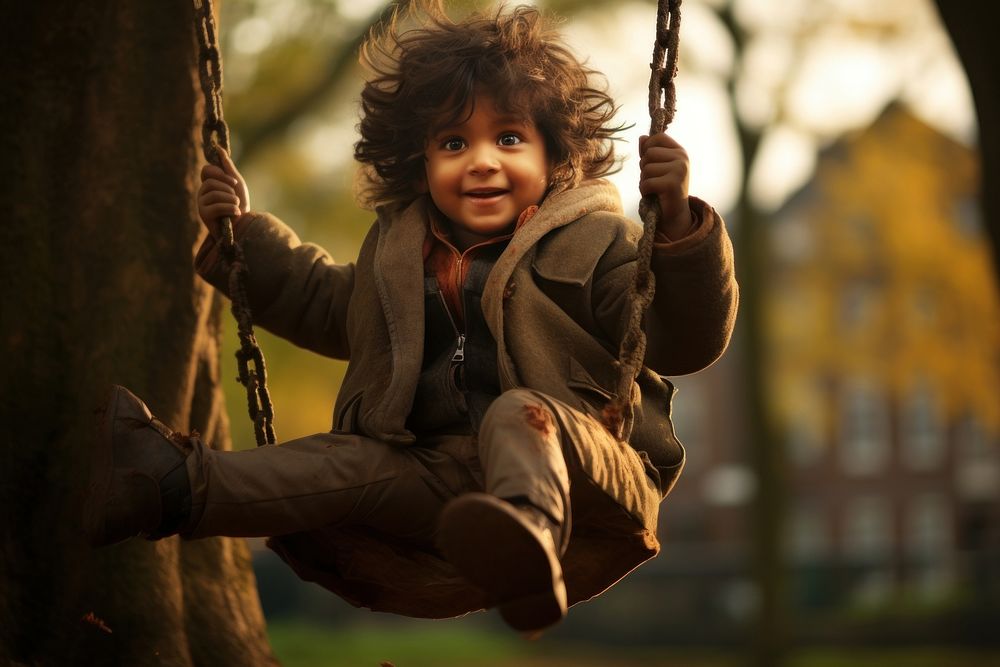 Child playground portrait outdoors. AI generated Image by rawpixel.