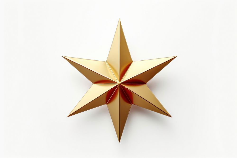 Christmas star symbol white background simplicity. AI generated Image by rawpixel.