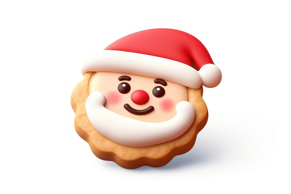 Santa claus cookie christmas dessert snowman. AI generated Image by rawpixel.
