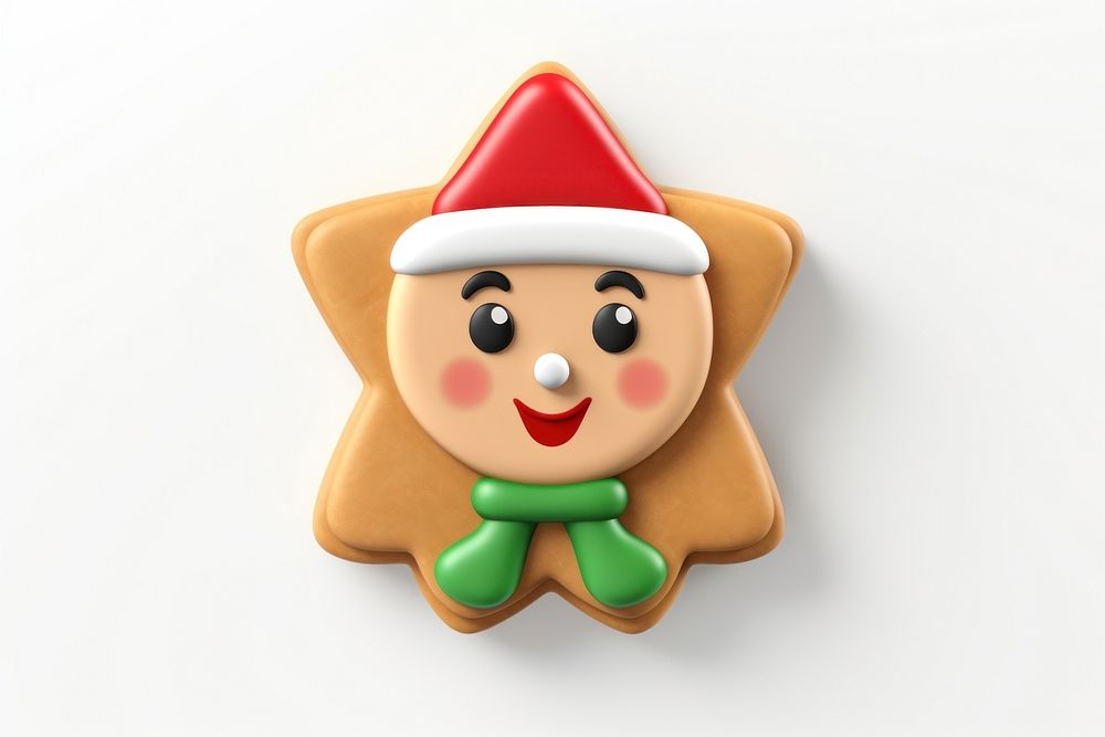 Elf cookie gingerbread christmas snowman. AI generated Image by rawpixel.