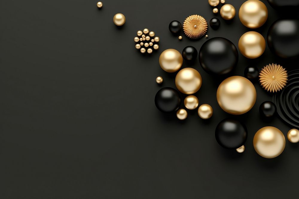 Black ornament backgrounds necklace jewelry. AI generated Image by rawpixel.