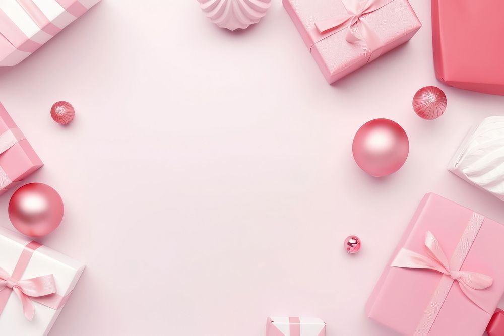 New year backgrounds gift pink. AI generated Image by rawpixel.