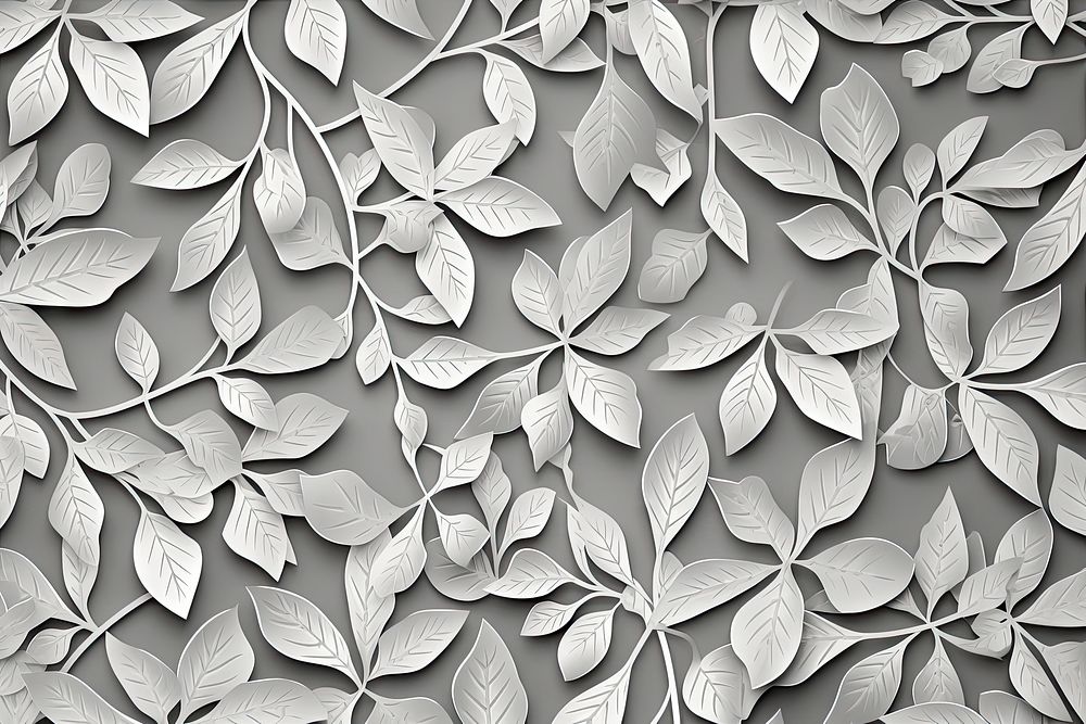 White holly leaves backgrounds pattern plant. AI generated Image by rawpixel.