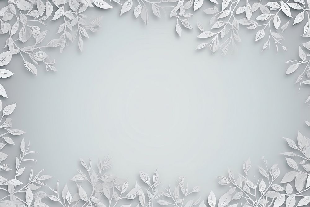 White holly leaves backgrounds gray copy space. AI generated Image by rawpixel.