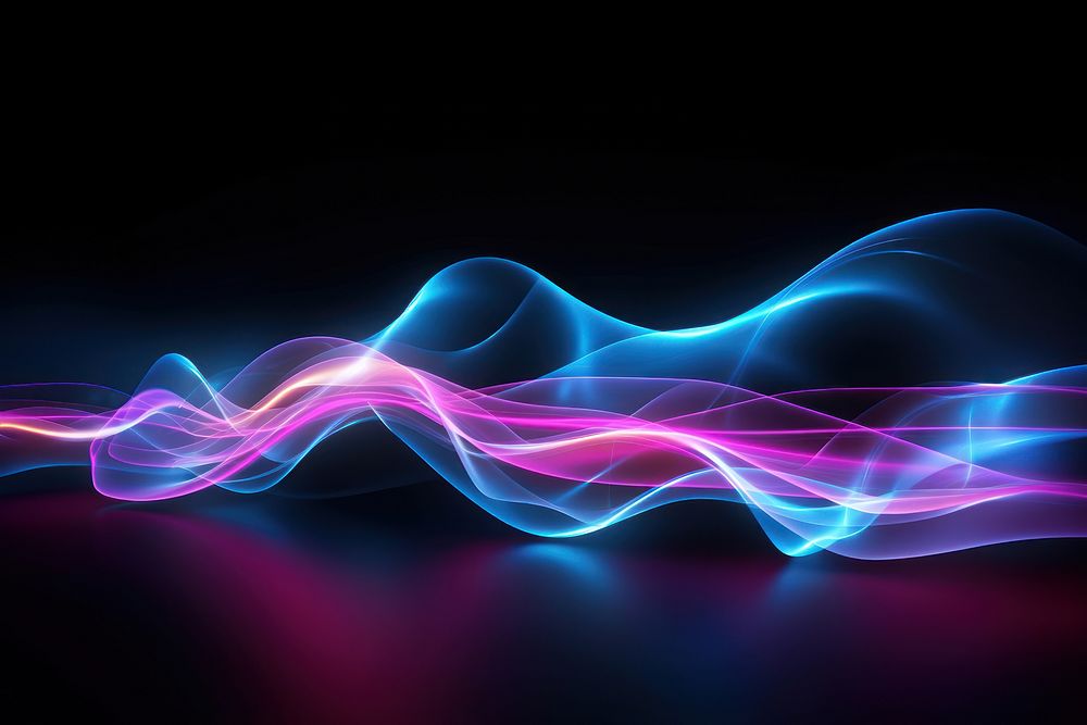 Wave line light backgrounds technology. AI generated Image by rawpixel.