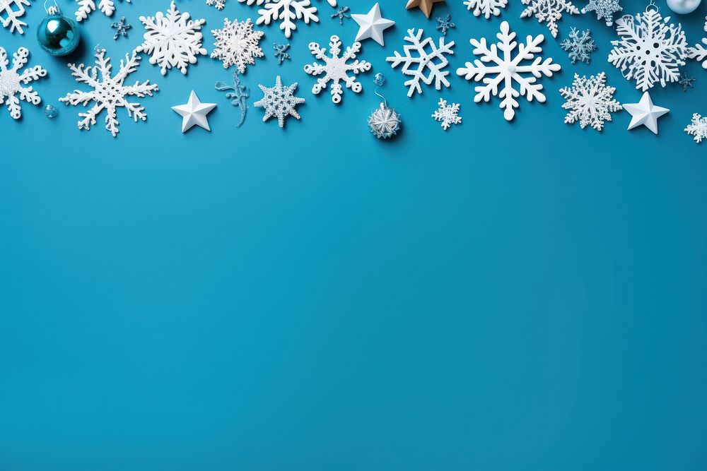 Backgrounds christmas snowflake blue. AI generated Image by rawpixel.