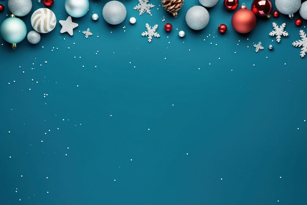 Christmas backgrounds blue blue background. AI generated Image by rawpixel.