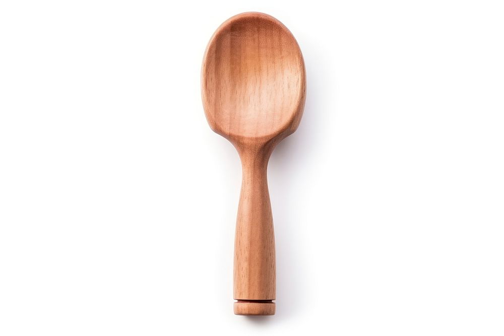 Cooking tool spoon wood white background. AI generated Image by rawpixel.