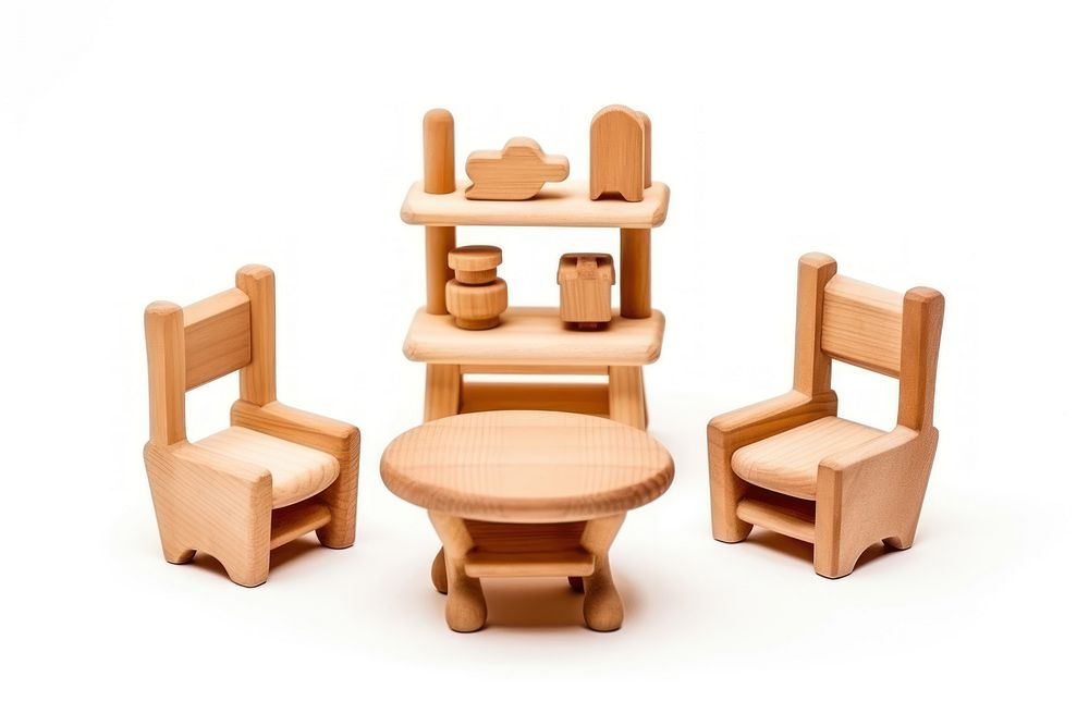 Furniture wood chair table. AI generated Image by rawpixel.