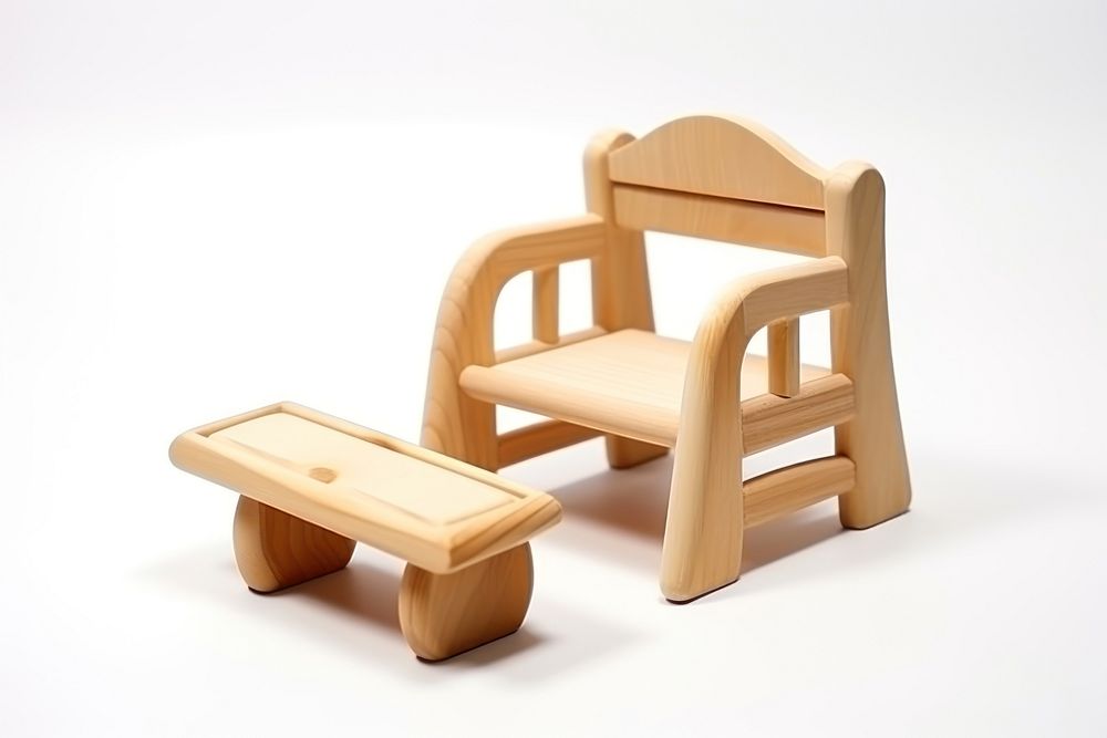 Furniture wood chair toy. AI generated Image by rawpixel.