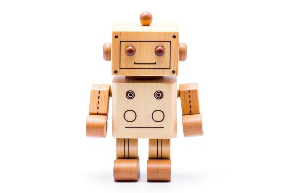 Robot toy white background representation. AI generated Image by rawpixel.