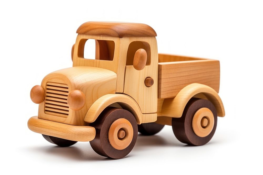 Truck toy vehicle wood. AI generated Image by rawpixel.