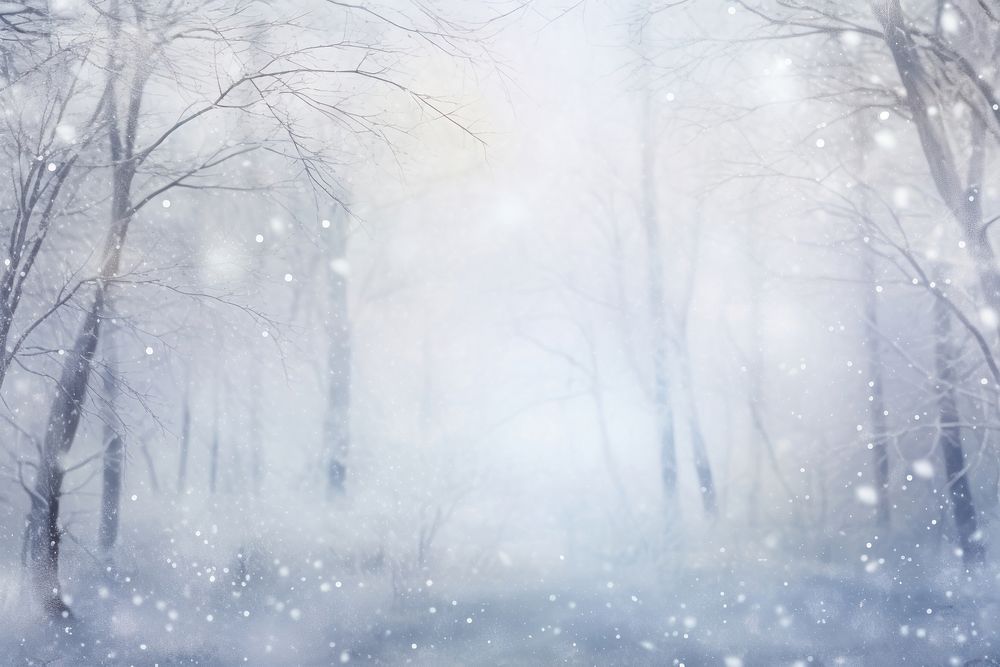 Winter forest snow backgrounds blizzard. AI generated Image by rawpixel.