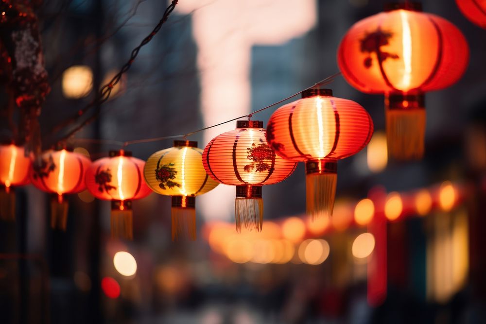 Chinese new year lantern festival chinese new year. AI generated Image by rawpixel.