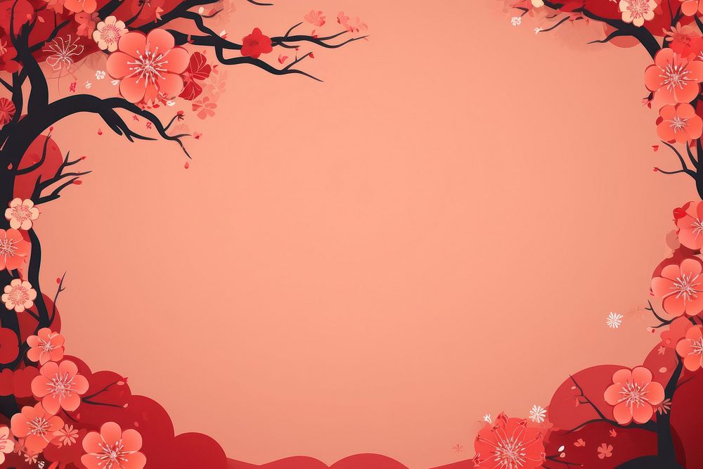 Chinese celebration background backgrounds pattern flower. AI generated Image by rawpixel.