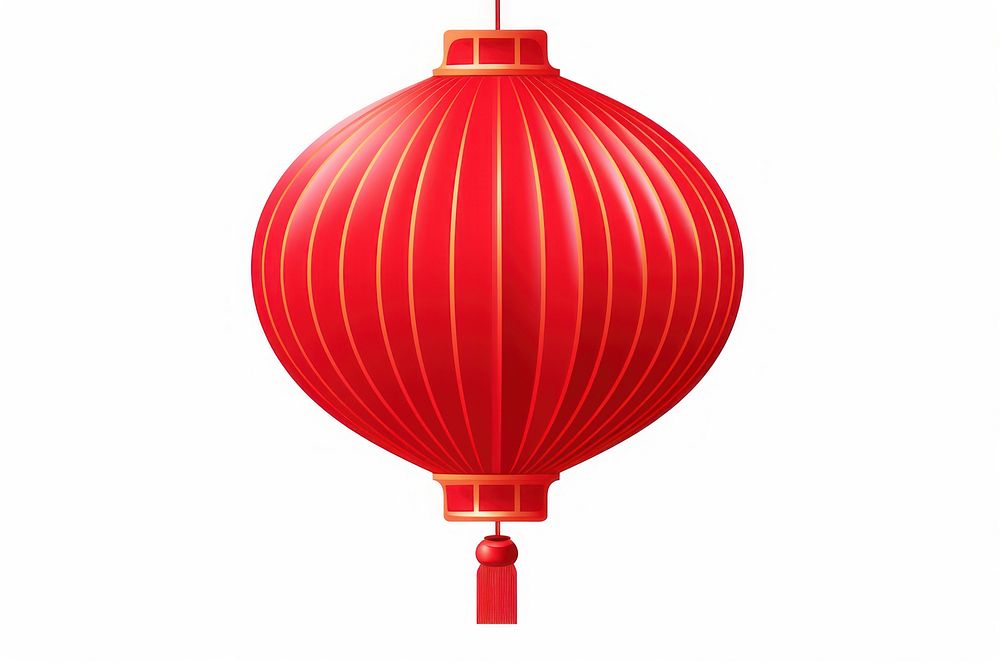 Chinese red lantern balloon transportation celebration. AI generated Image by rawpixel.