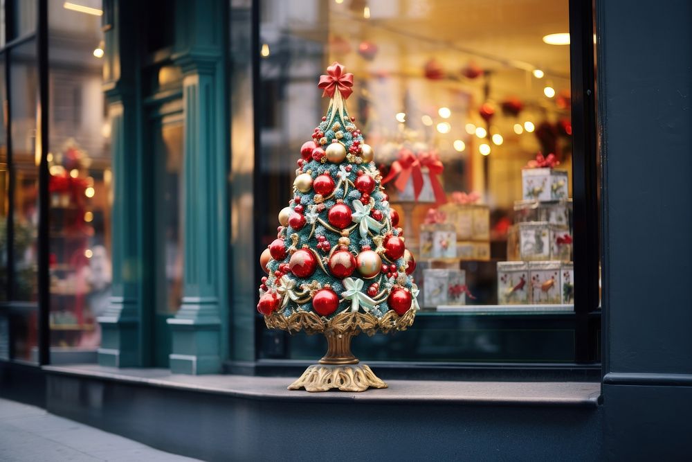 Christmas decoration tree shop. AI generated Image by rawpixel.