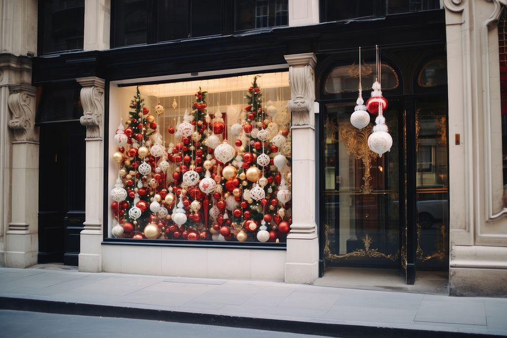 Christmas decoration tree shop. AI generated Image by rawpixel.