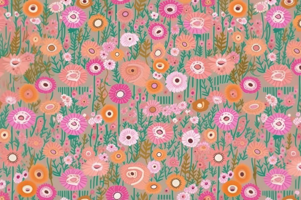Floral pattern backgrounds art. AI generated Image by rawpixel.