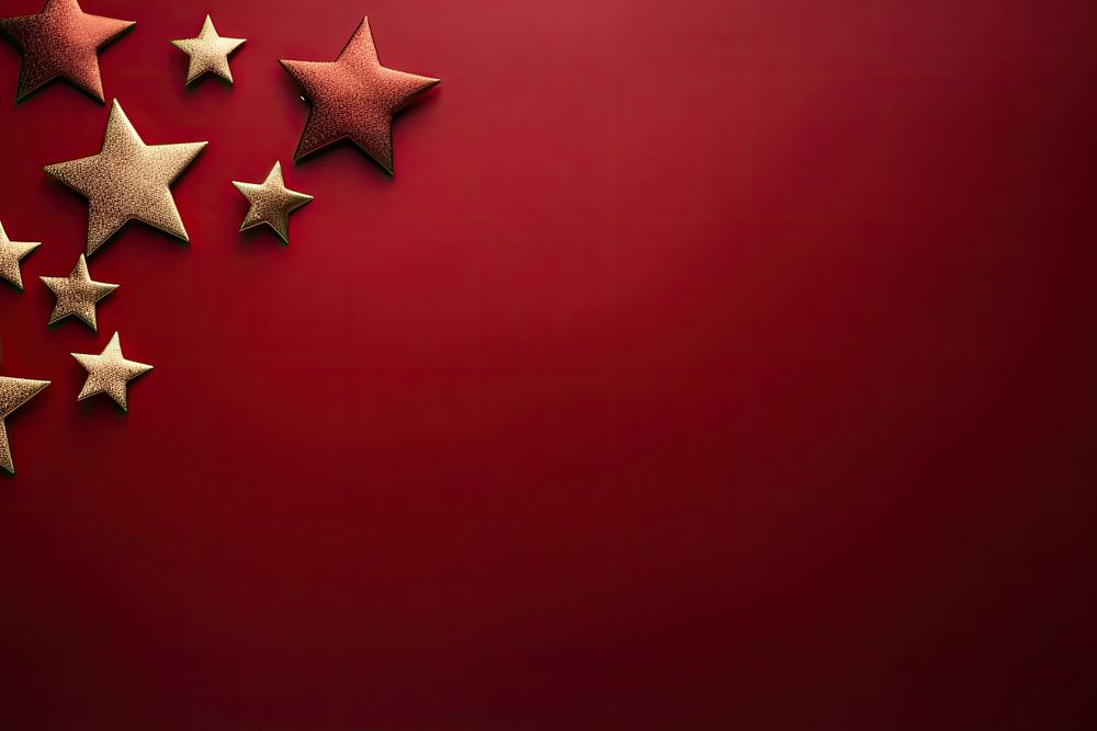 Gold star effect light backgrounds space red. AI generated Image by rawpixel.