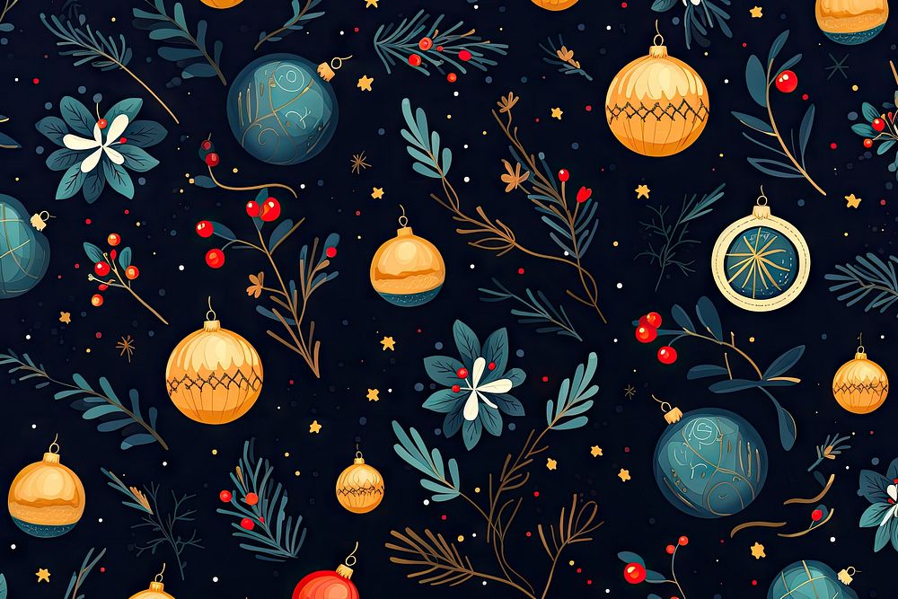 Christmas christmas pattern backgrounds. AI generated Image by rawpixel.