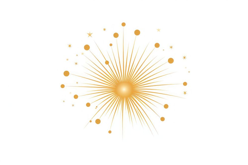 Golden firework fireworks line celebration. AI generated Image by rawpixel.