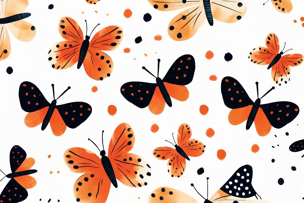 Butterfly pattern backgrounds insect. AI generated Image by rawpixel.