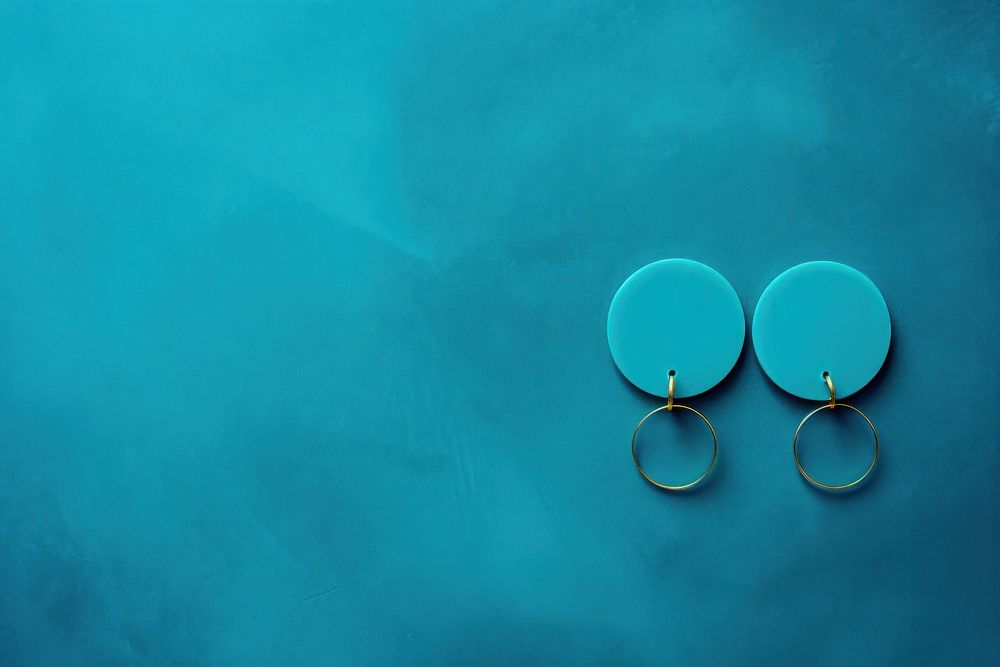 Hoop Earrings turquoise earring jewelry. AI generated Image by rawpixel.