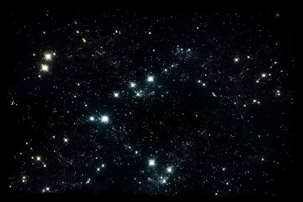 minimal, stars *twinkled in the night sky*, dazzling light, isolated on black, 32K, high resolution --ar 3:2 --s 300