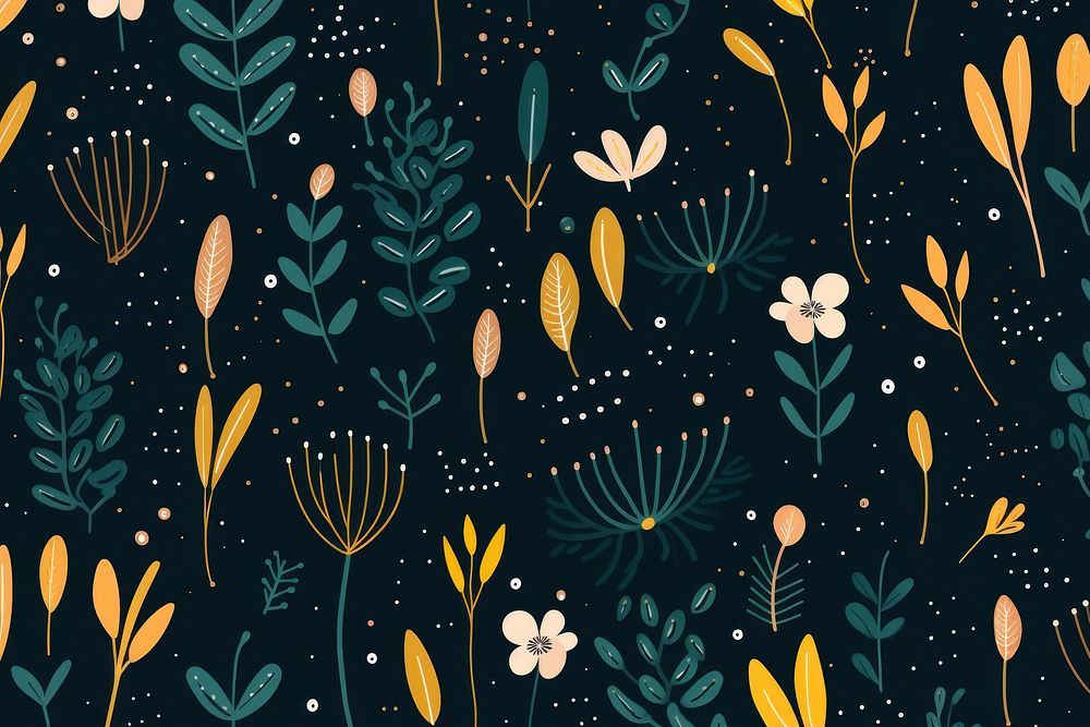 Botanical pattern backgrounds green. AI generated Image by rawpixel.