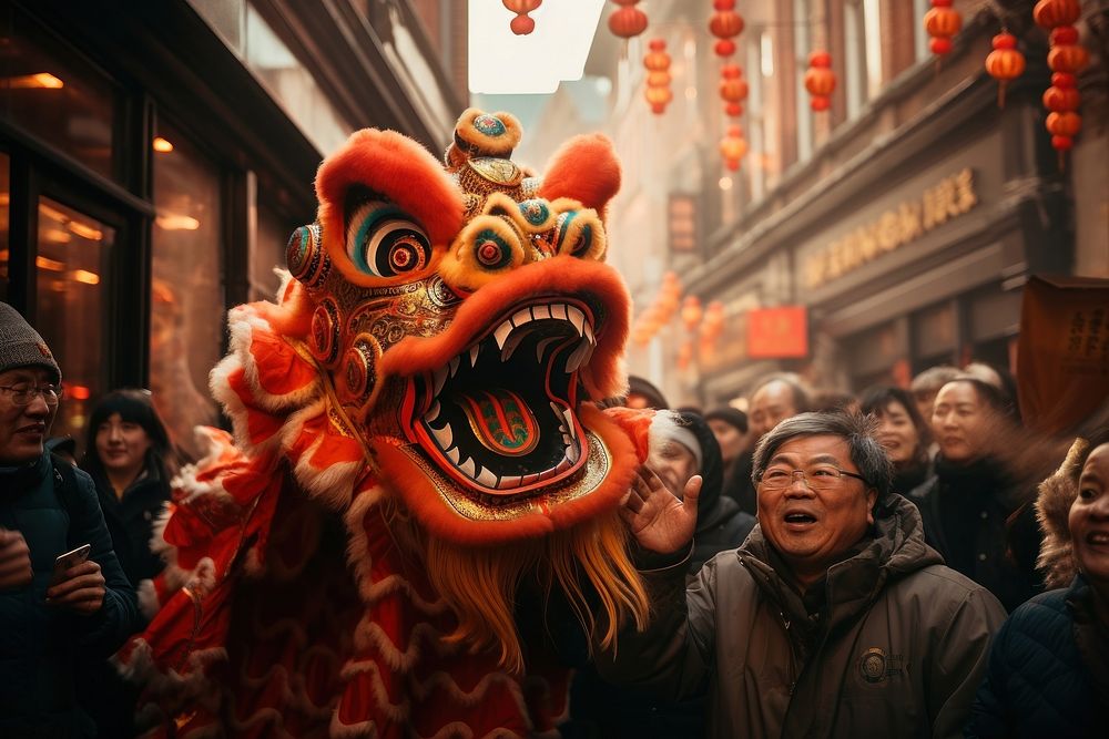 Chinese new year festival adult representation. AI generated Image by rawpixel.