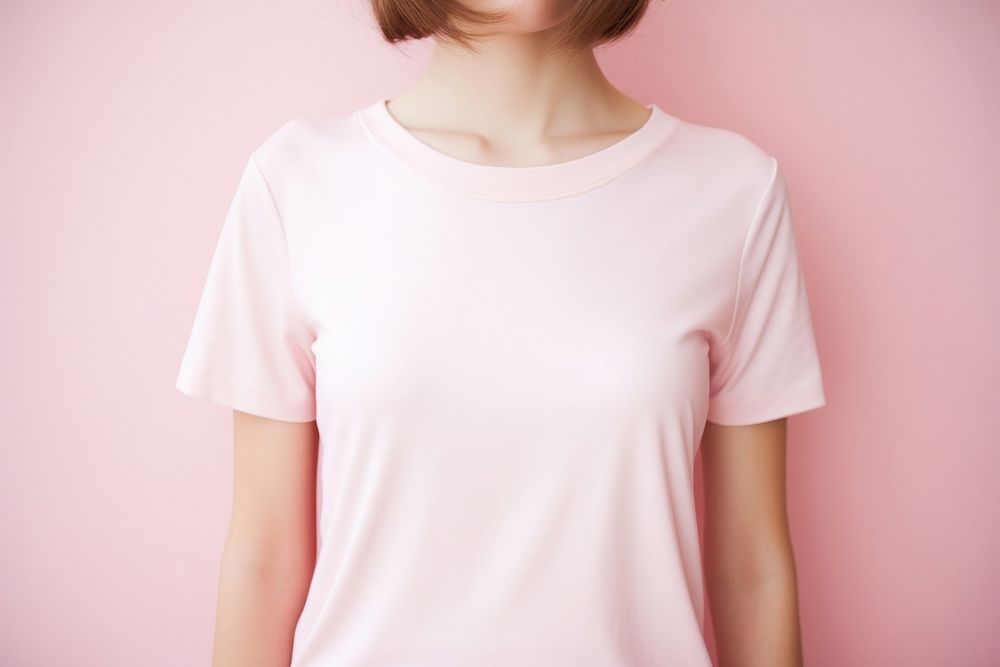 Clothes t-shirt sleeve pink. AI generated Image by rawpixel.