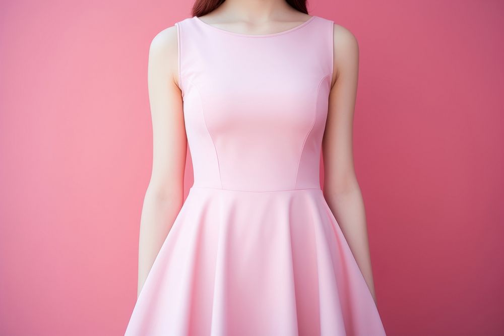 Dress fashion gown pink. AI generated Image by rawpixel.