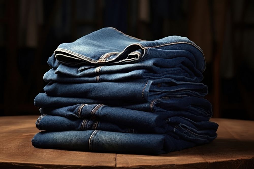 Jeans denim blue clothing. AI generated Image by rawpixel.