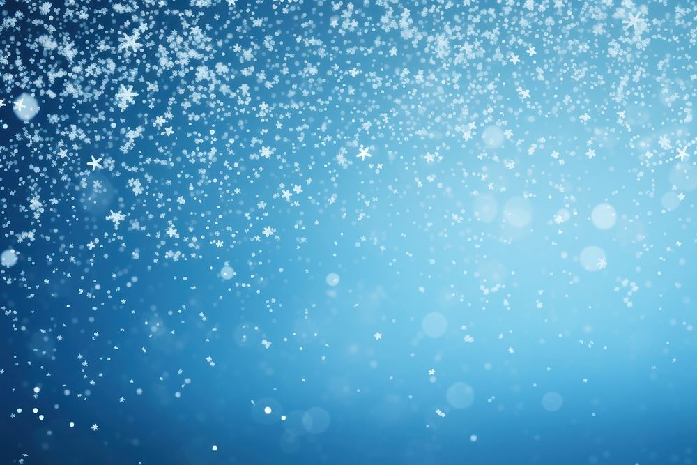 Falling snow falls backgrounds glitter blue. AI generated Image by rawpixel.