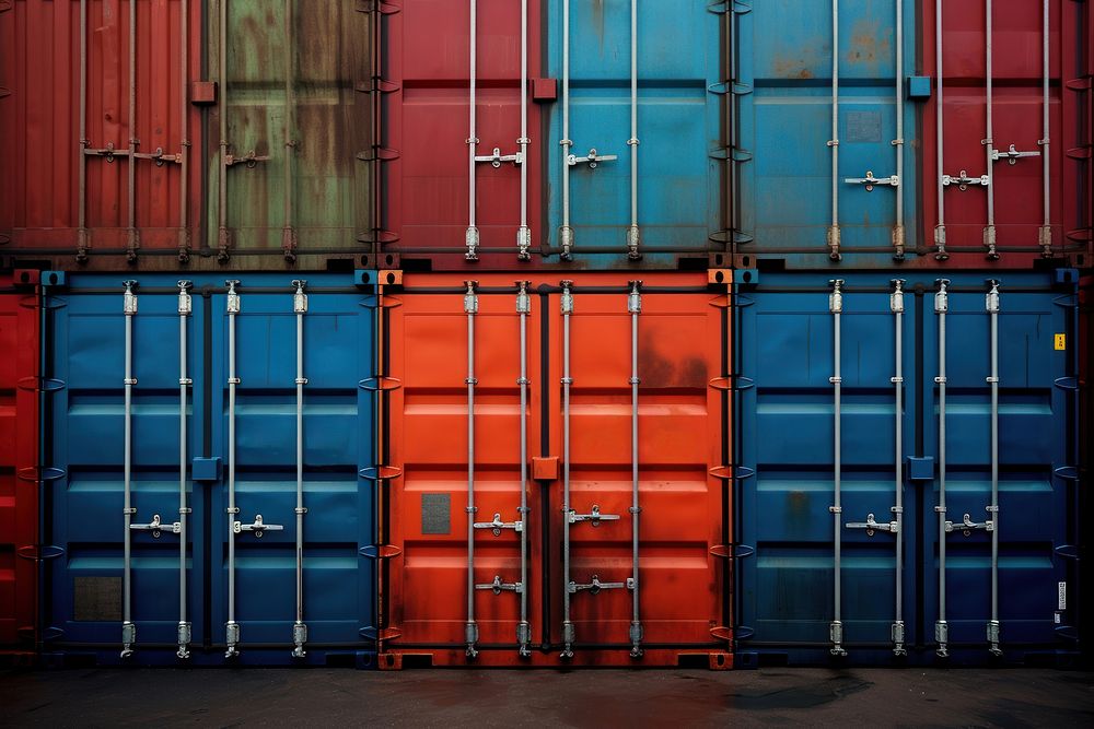 Container backgrounds architecture delivering. AI generated Image by rawpixel.