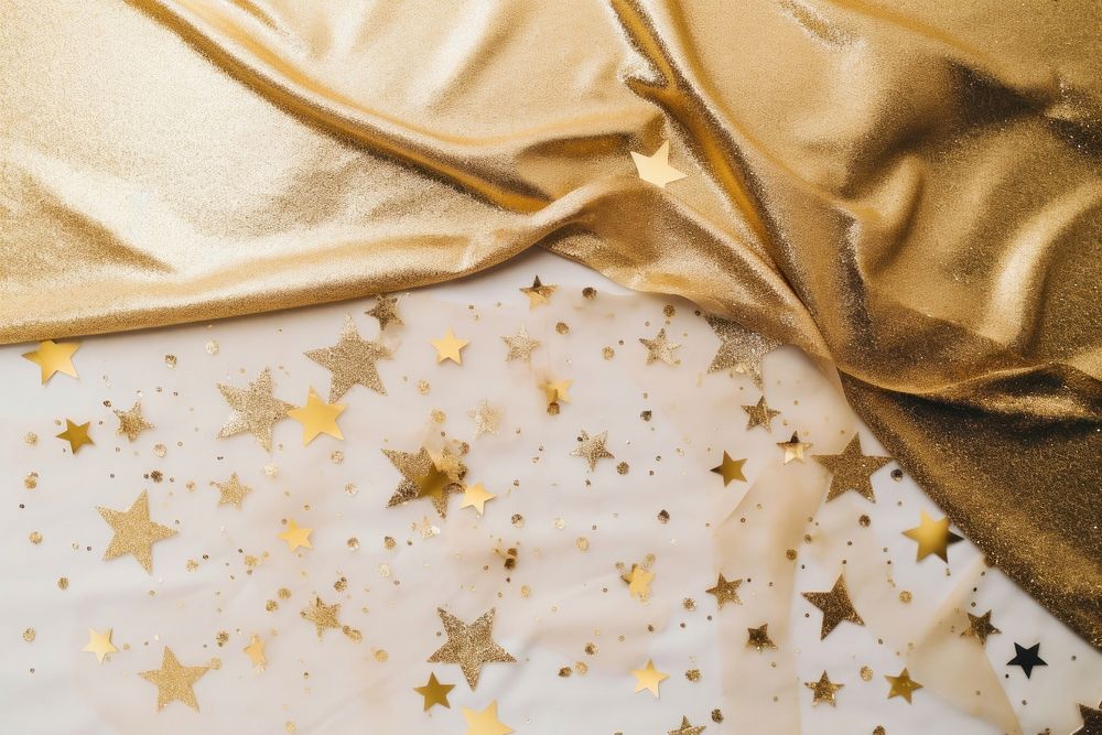 Gold fabric backgrounds celebration decoration. AI generated Image by rawpixel.