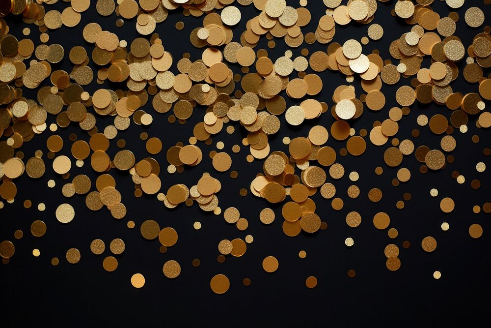 Paper shoot confetti backgrounds gold illuminated. AI generated Image by rawpixel.